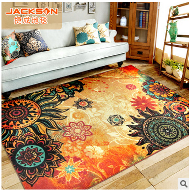 一件代发捷成地毯 客厅沙发茶几地毯欧式长条卧室床边厨房入地垫